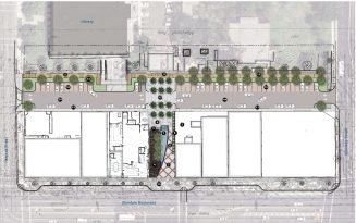 MONA Paseo and Alley Schematic Plan by AECOM